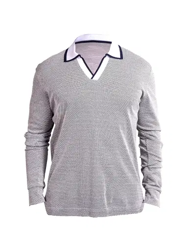Maceoo Men's Ascension Knit Polo Shirt - White | Thumbnail 1 Maceoo Men's Ascension Knit Polo Shirt - White | Thumbnail 1