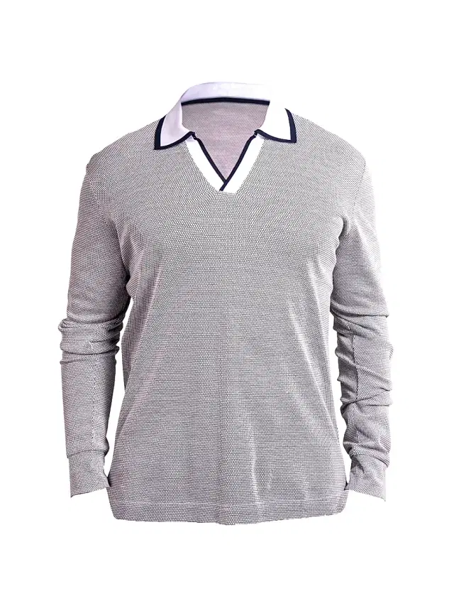 Maceoo Men's Ascension Knit Polo Shirt - White
