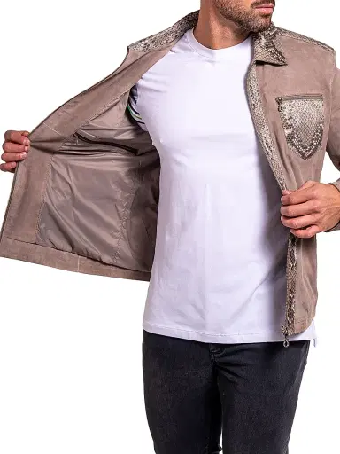 Maceoo Men's Ascension Leather Jacket | Thumbnail 4 Maceoo Men's Ascension Leather Jacket | Thumbnail 4