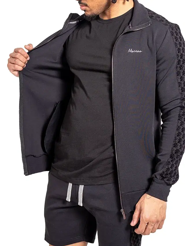 Maceoo Men's Zipper Ascension Jacket - Black - Size XXXXL