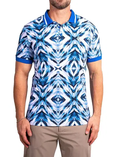 Maceoo Men's Ascension Polo Shirt - Blue - Size XXXXL | Thumbnail 2 Maceoo Men's Ascension Polo Shirt - Blue - Size XXXXL | Thumbnail 2