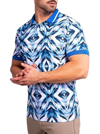 Maceoo Men's Ascension Polo Shirt - Blue - Size XXXXL | Thumbnail 3 Maceoo Men's Ascension Polo Shirt - Blue - Size XXXXL | Thumbnail 3