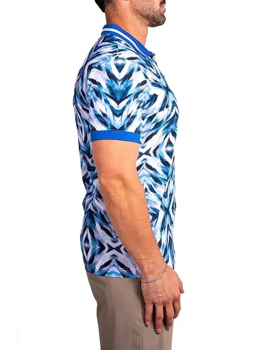 Maceoo Men's Ascension Polo Shirt - Blue - Size XXXXL | Thumbnail 4 Maceoo Men's Ascension Polo Shirt - Blue - Size XXXXL | Thumbnail 4