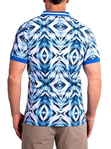 Maceoo Men's Ascension Polo Shirt - Blue - Size XXXXL | Thumbnail 5 Maceoo Men's Ascension Polo Shirt - Blue - Size XXXXL | Thumbnail 5