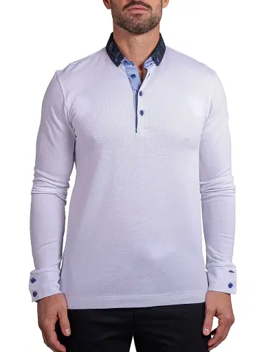Maceoo Men's Newton Ascension Polo Shirt - White - Size XXXXL | Thumbnail 2 Maceoo Men's Newton Ascension Polo Shirt - White - Size XXXXL | Thumbnail 2