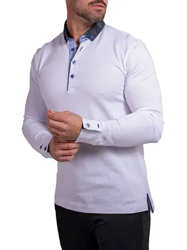 Maceoo Men's Newton Ascension Polo Shirt - White - Size XXXXL | Thumbnail 3 Maceoo Men's Newton Ascension Polo Shirt - White - Size XXXXL | Thumbnail 3