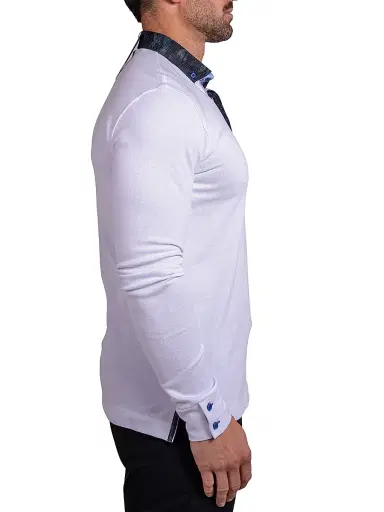 Maceoo Men's Newton Ascension Polo Shirt - White - Size XXXXL | Thumbnail 4 Maceoo Men's Newton Ascension Polo Shirt - White - Size XXXXL | Thumbnail 4