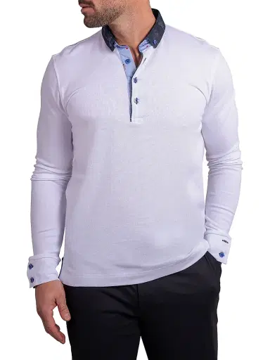 Maceoo Men's Newton Ascension Polo Shirt - White - Size XXXXL | Thumbnail 6 Maceoo Men's Newton Ascension Polo Shirt - White - Size XXXXL | Thumbnail 6