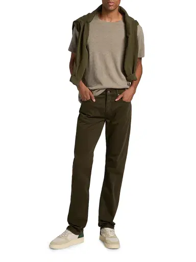 7 For All Mankind Men's The Straight Stretch-Cotton Mid-Rise Straight-Leg Jeans | Thumbnail 2 7 For All Mankind Men's The Straight Stretch-Cotton Mid-Rise Straight-Leg Jeans | Thumbnail 2