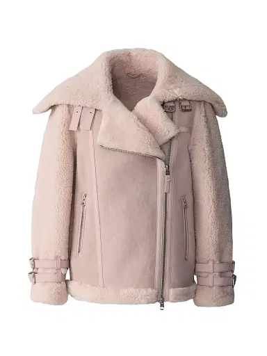 Mackage Women's Rhoslyn Suede & Shearling Moto Jacket | Thumbnail 1