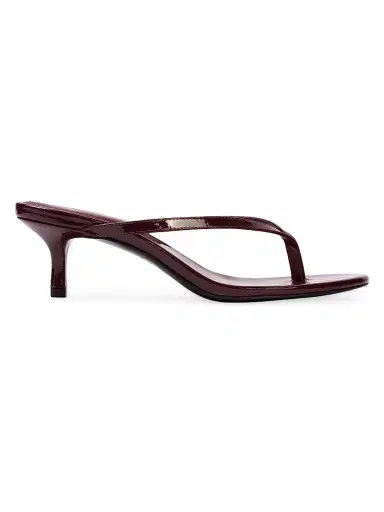 Black Suede Studio Women's Tash 50MM Patent Sandals - Bordeaux Patent - Size 10 | Thumbnail 1 Black Suede Studio Women's Tash 50MM Patent Sandals - Bordeaux Patent - Size 10 | Thumbnail 1