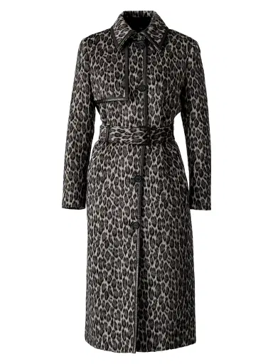 Mackage Women's Zeva Animal-Printed Wool-Blend Coat - Light Camel Multi | Thumbnail 1 Mackage Women's Zeva Animal-Printed Wool-Blend Coat - Light Camel Multi | Thumbnail 1