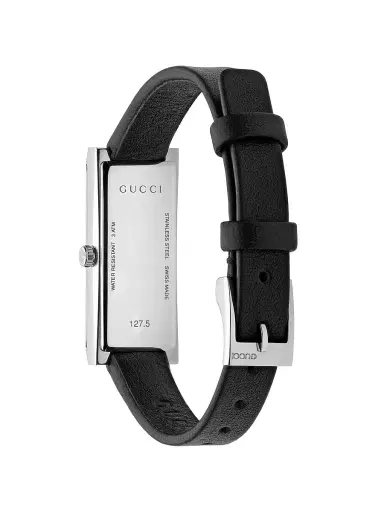 Gucci Women's G-Frame Stainless Steel & Leather Strap Watch/14MM x 34MM - Black | Thumbnail 4
