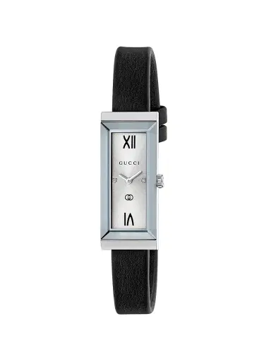 Gucci Women's G-Frame Stainless Steel & Leather Strap Watch/14MM x 34MM - Black | Thumbnail 1