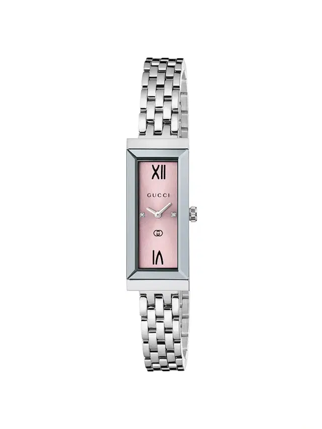 Women's G-Frame Stainless Steel Bracelet Watch/14MM x 34MM - Pink Women's G-Frame Stainless Steel Bracelet Watch/14MM x 34MM - Pink