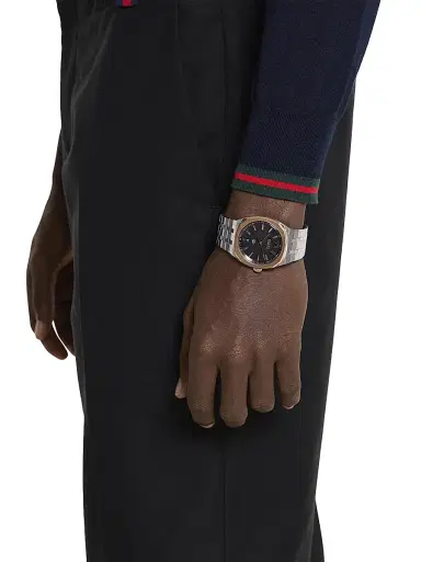 Gucci Men's 25H LG40 Bracelet Watch - Black Gold | Thumbnail 2 Gucci Men's 25H LG40 Bracelet Watch - Black Gold | Thumbnail 2