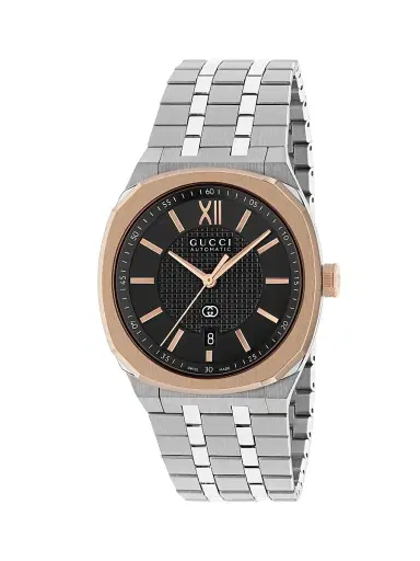 Gucci Men's 25H LG40 Bracelet Watch - Black Gold | Thumbnail 1 Gucci Men's 25H LG40 Bracelet Watch - Black Gold | Thumbnail 1