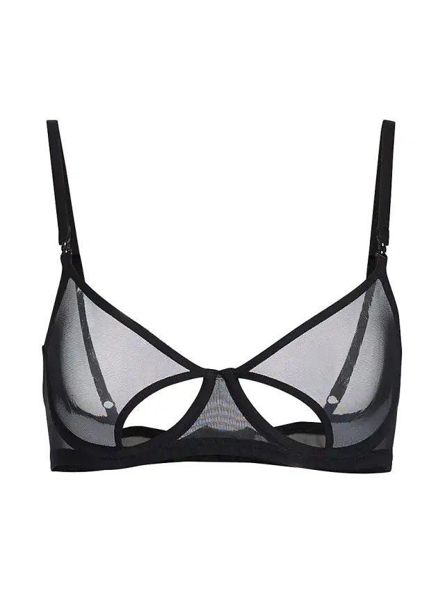 Women's Brienne Mesh Balconette Bra - Black