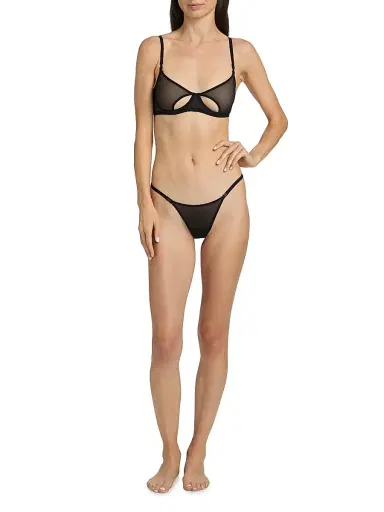 Kiki de Montparnasse Women's Brienne Mesh G-String Thong - Black - Size XL | Thumbnail 2 Kiki de Montparnasse Women's Brienne Mesh G-String Thong - Black - Size XL | Thumbnail 2