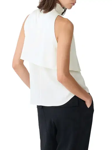 Callas Milano Women's Belinda Cascade-Front Top - White | Thumbnail 3