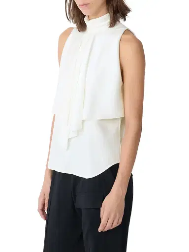 Callas Milano Women's Belinda Cascade-Front Top - White | Thumbnail 4