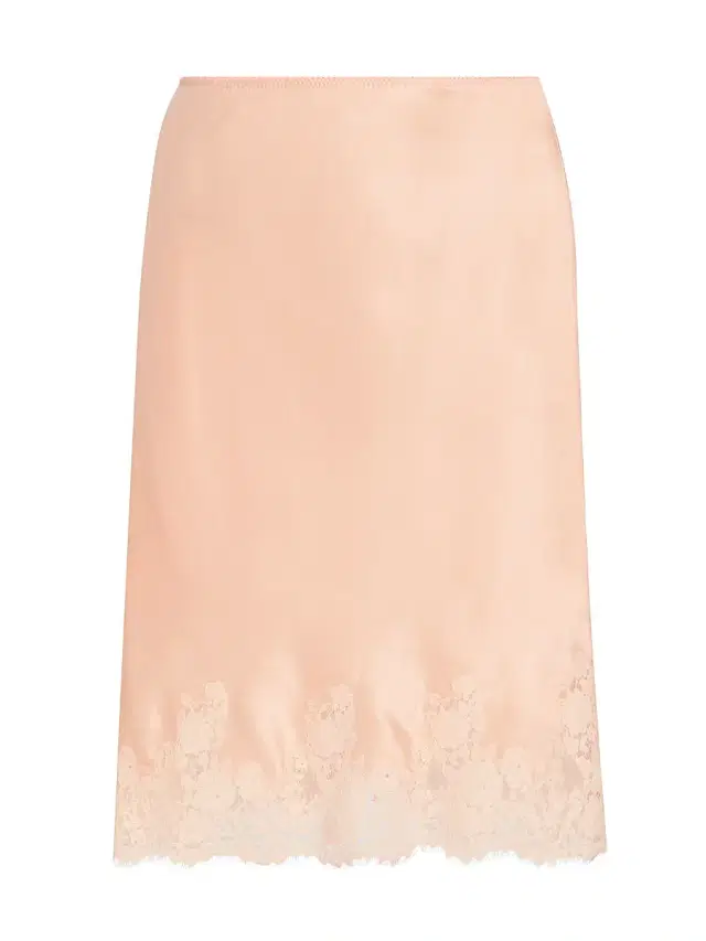 Women's Elowette Silk & Lace Midi-Skirt - Peach Sorbet