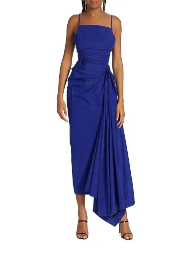 Jason Wu Collection Women's Draped Ruched Midi-Dress | Thumbnail 2