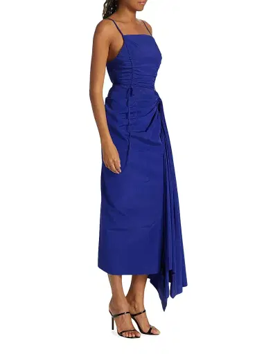 Jason Wu Collection Women's Draped Ruched Midi-Dress | Thumbnail 3