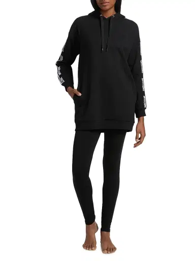 MOSCHINO Women's Intimo Donna Logo Hoodie - Black - Size Small | Thumbnail 2