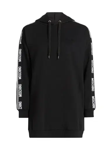 MOSCHINO Women's Intimo Donna Logo Hoodie - Black - Size Small | Thumbnail 1