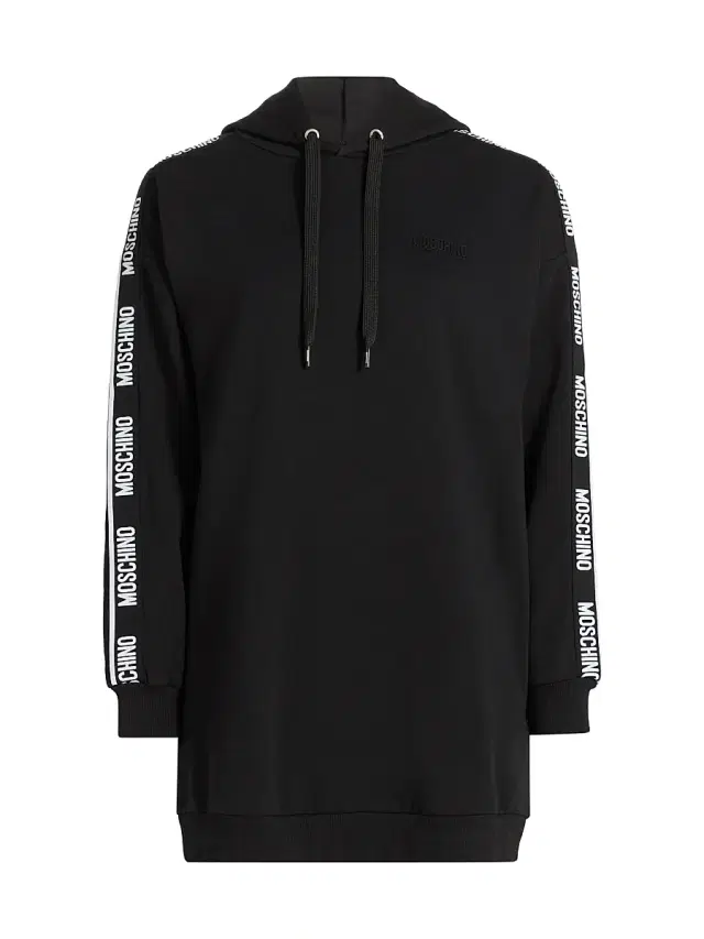 Moschino Women's  Intimo Donna Logo Hoodie - Black