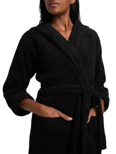 MOSCHINO Women's Intimo Donna Hooded Bathrobe | Thumbnail 6 MOSCHINO Women's Intimo Donna Hooded Bathrobe | Thumbnail 6