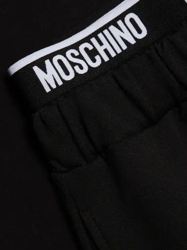 MOSCHINO Women's Intimo Donna Home Stretch-Cotton Pants - Black - Size Small | Thumbnail 7 MOSCHINO Women's Intimo Donna Home Stretch-Cotton Pants - Black - Size Small | Thumbnail 7