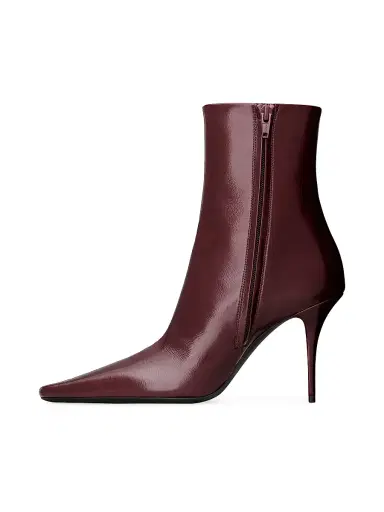 Saint Laurent Women's Ashley Booties in Smooth Leather | Thumbnail 3 Saint Laurent Women's Ashley Booties in Smooth Leather | Thumbnail 3