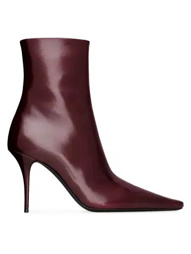Saint Laurent Women's Ashley Booties in Smooth Leather | Thumbnail 1 Saint Laurent Women's Ashley Booties in Smooth Leather | Thumbnail 1