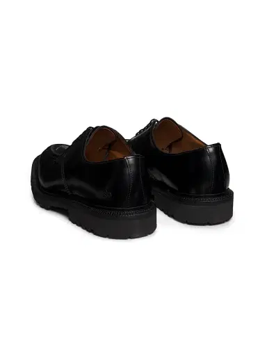 CDG Homme Men's Comme des Garçons PLAY x Sanders Glossy Leather Loafers - Black - Size 11 | Thumbnail 3