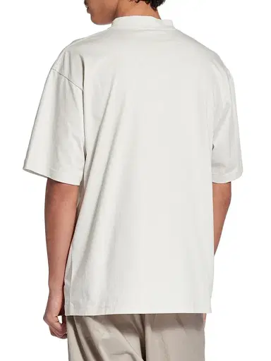 Balenciaga Men's Nano BB T-Shirt Medium Fit - Dirty White - Size XS | Thumbnail 5