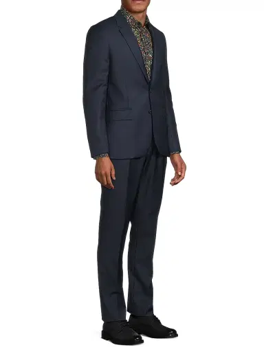 Paul Smith Men's Tailored Fit Two-Button Wool Suit - Very Dark Navy - Size 46 | Thumbnail 4 Paul Smith Men's Tailored Fit Two-Button Wool Suit - Very Dark Navy - Size 46 | Thumbnail 4