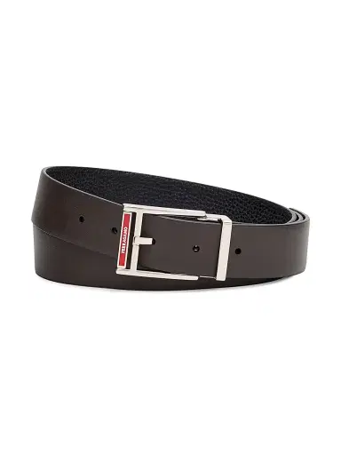 Ferragamo Men's Reversible Leather Belt - Nero - Size 46 | Thumbnail 3 Ferragamo Men's Reversible Leather Belt - Nero - Size 46 | Thumbnail 3
