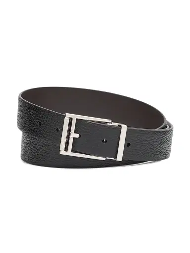 Ferragamo Men's Reversible Leather Belt - Nero - Size 46 | Thumbnail 1 Ferragamo Men's Reversible Leather Belt - Nero - Size 46 | Thumbnail 1