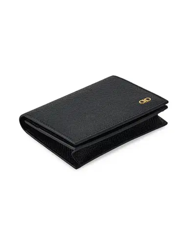 Ferragamo Men's Micro Gancio Bi-Fold Wallet - Nero | Thumbnail 3 Ferragamo Men's Micro Gancio Bi-Fold Wallet - Nero | Thumbnail 3