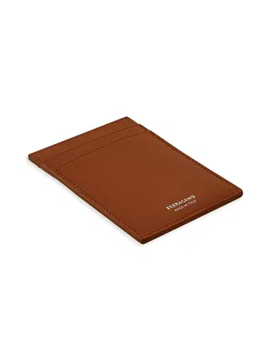 Ferragamo Men's Florence Leather Card Case & Money Clip | Thumbnail 2 Ferragamo Men's Florence Leather Card Case & Money Clip | Thumbnail 2