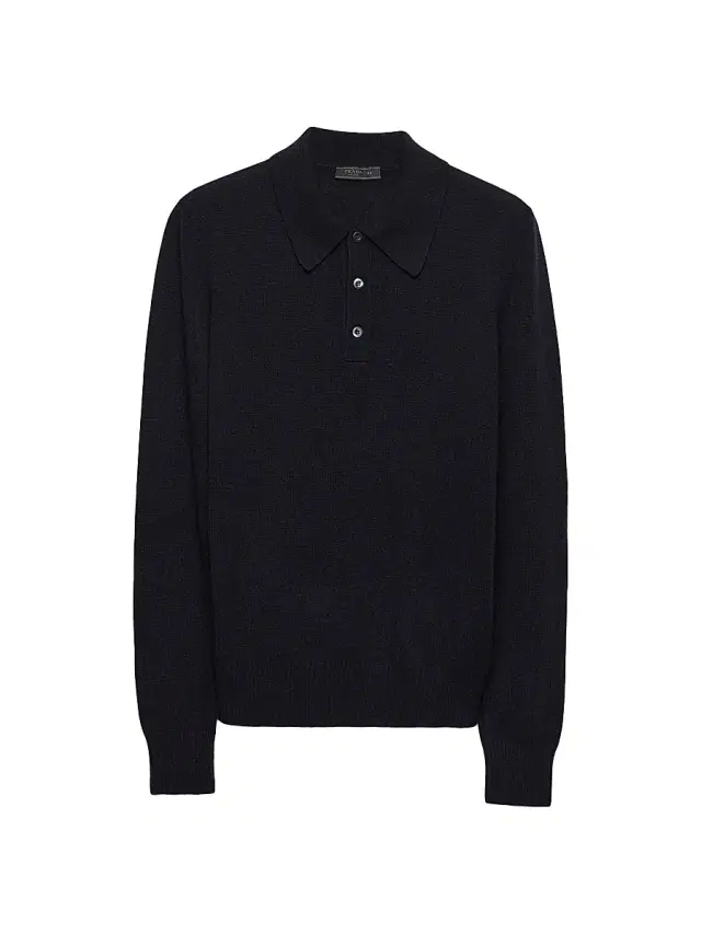 Men's Cashmere Polo Shirt - Blue