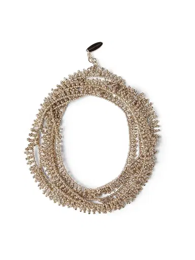 Brunello Cucinelli Women's Sterling Silver Knotted Bracelet - Gold | Thumbnail 1