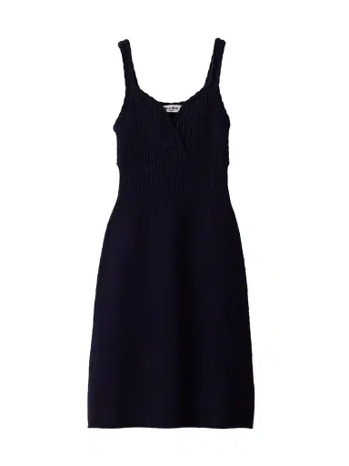 Miu Miu Women's Wool Knit Tank Dress - Blue | Thumbnail 1