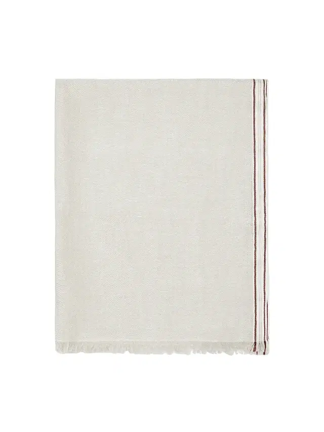 Men's Linen, Cashmere and Silk Denim Effect Twill Scarf - Panama
