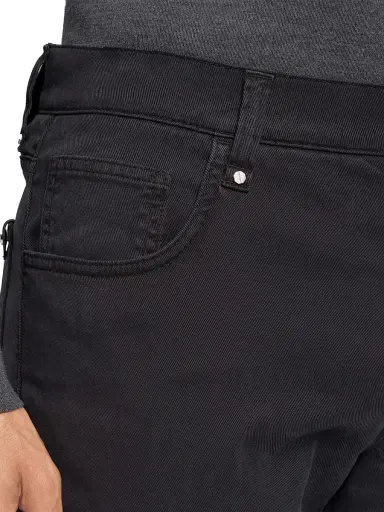 Stefano Ricci Men's Modern Tailored Casual Trousers - Black - Size 32 | Thumbnail 5
