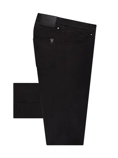 Stefano Ricci Men's Modern Tailored Casual Trousers - Black - Size 32 | Thumbnail 1