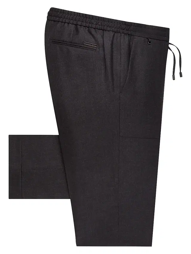 Men's Modern Tailored Sport Trousers - Black