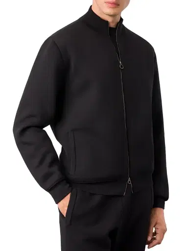 Stefano Ricci Men's Luxurious Full Zip Sweater - Black - Size 50 | Thumbnail 2 Stefano Ricci Men's Luxurious Full Zip Sweater - Black - Size 50 | Thumbnail 2